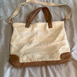 Over shoulder tote bag